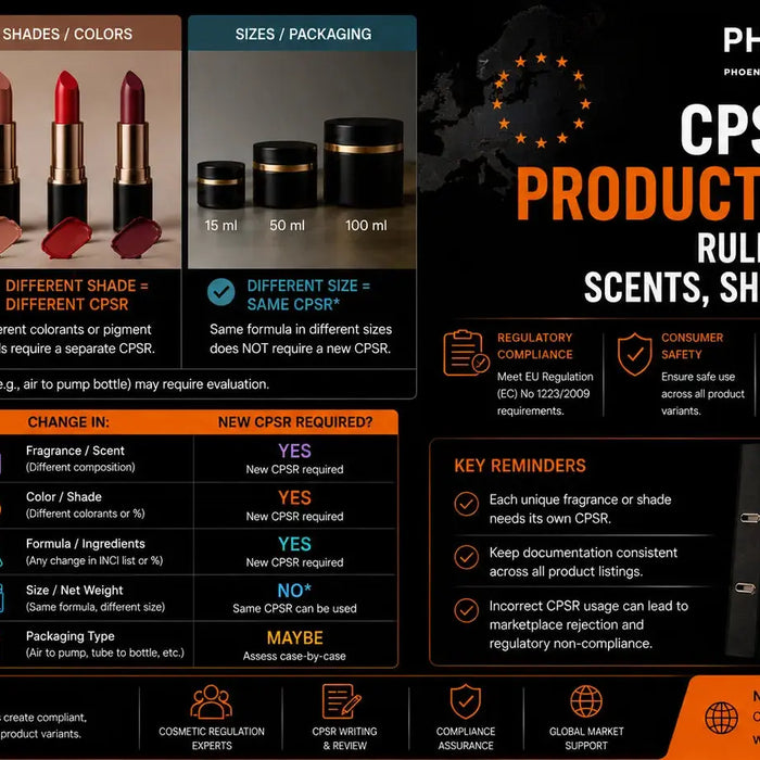 CPSR for Product Variants: Rules for Scents, Shades & Sizes