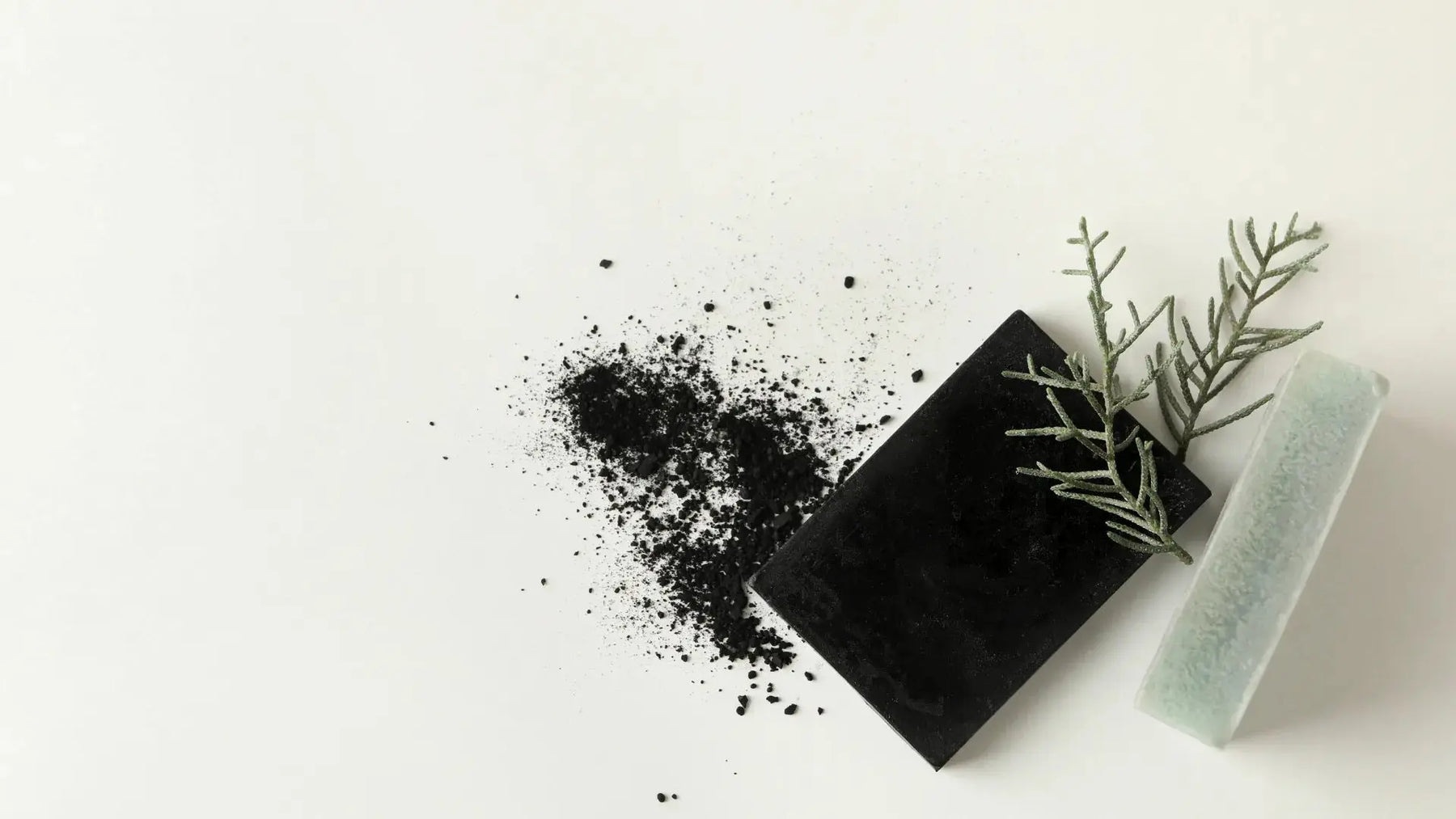 Black activated charcoal and tea tree cold process soap bars