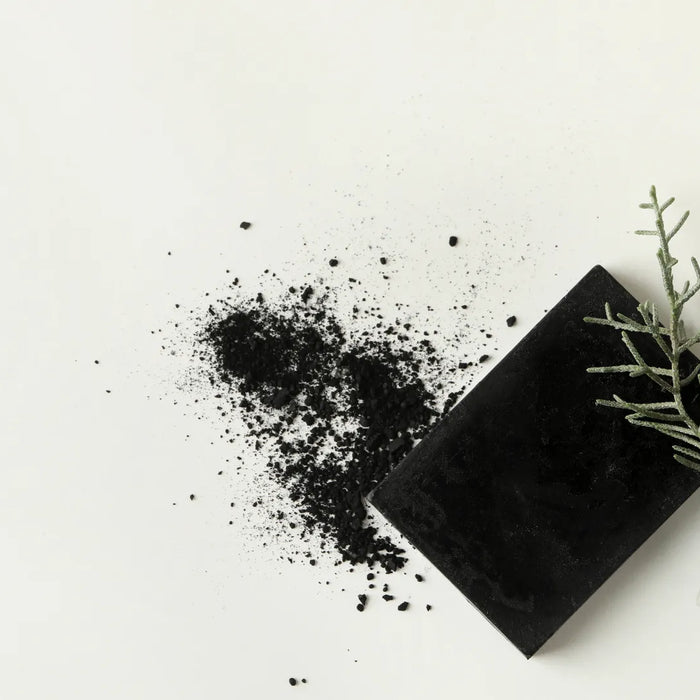 Black activated charcoal and tea tree cold process soap bars
