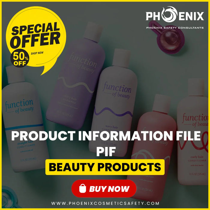 Product Information File (PIF) for Beauty Products (Single Product)