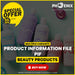 Product Information File (PIF) for Beauty Products (Multiple Variants)