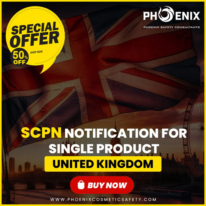 UK SCPN Product Notification for Single Product